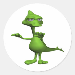 Loch- Nessmonster Runder Aufkleber