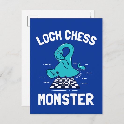 Loch Schess Monster Postkarte (Vorne/Hinten)