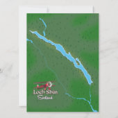 Loch Shin Scotland-Karte (Rückseite)