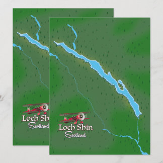 Loch Shin Scotland-Karte