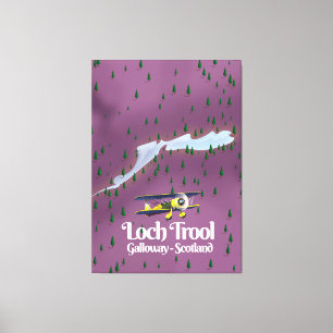 Loch trool, galloway, scotland Travel map Leinwanddruck