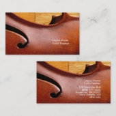 Loch-Violinen-Visitenkarte-Schablone der Visitenkarte (Vorne/Hinten)