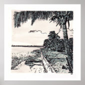 Lochabar Beach, Long Island, Bahamas Poster (Vorne)