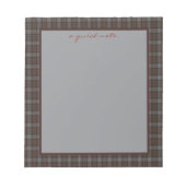 Lochaber Original Schottischer Tartan  Notizblock (Vorderseite)