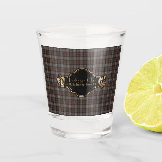 Lochaber Original Scottish Clan Tartan Schnapsglas (Vorderseite)