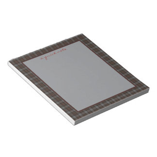 Lochaber Original Scottish Tartan  Notizblock