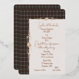 Lochaber-Tartan-Karodecke Folieneinladung