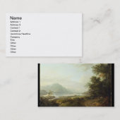 LochAwe, Argyllshire, c.1780-1800 (Öl auf Visitenkarte (Vorne/Hinten)