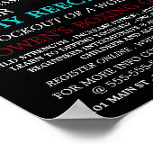 Lochbeutel, Boxklassenanzeige Poster (Ecke)