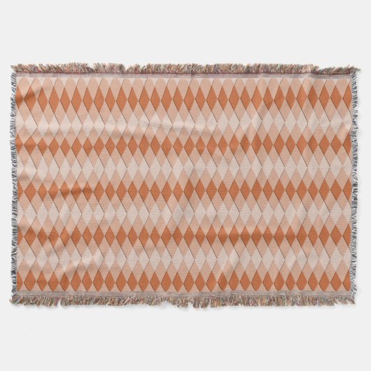 Lochblanket - Muster für horizontale Raute Decke (Vorderseite)