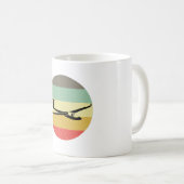 Löcher| Fluggerät-Segelflugzeug-Soargeschenk Kaffeetasse (VorderseiteRechts)