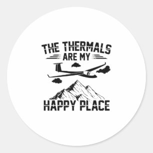 Löcher  Glider Flying Pilot Geschenke Runder Aufkleber