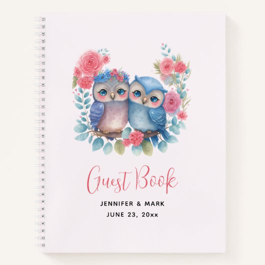 Löcher in Liebe Sitzen in einem Gästebuch der Baum Notizblock (Vorderseite)