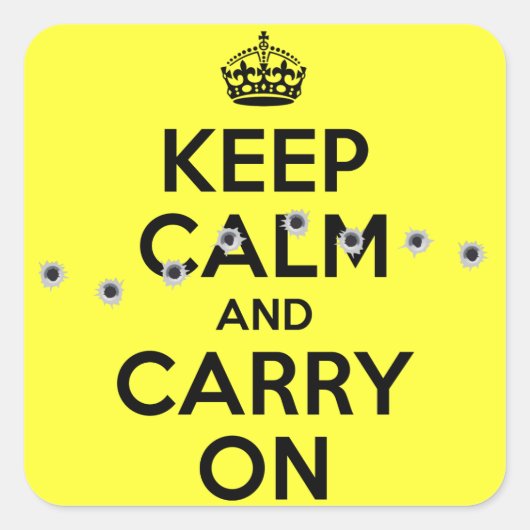 Löcher Quadratischer Aufkleber (Vorderseite)