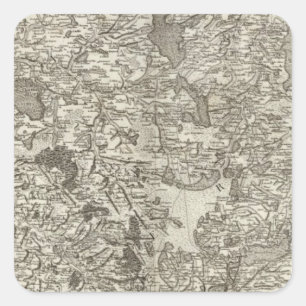 Loches Quadratischer Aufkleber