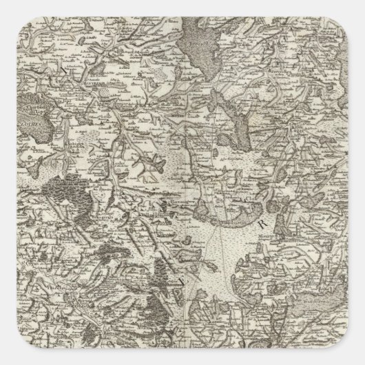 Loches Quadratischer Aufkleber (Vorderseite)
