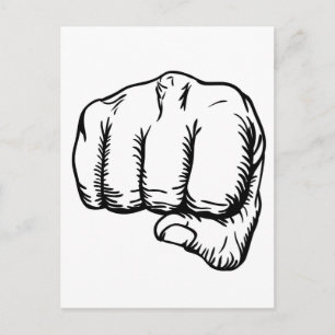 Lochfäuste Postkarte