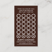 Lochkarte der doppelten Belichtung Hunde Treuekarte (Rückseite)