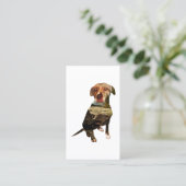 Lochkarte der doppelten Belichtung Hunde Treuekarte (Stehend Vorderseite)