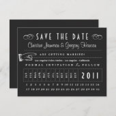 Lochkarte Save the Date (Vorne/Hinten)