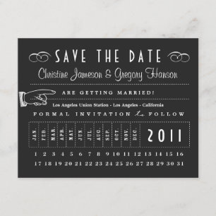 Lochkarte Termin-Vorankündigung Save The Date