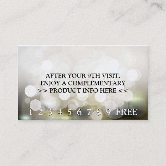 Lochkarte Treuekarte (Rückseite)