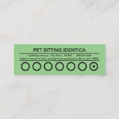 Lochkarte Treuekarte (Rückseite)