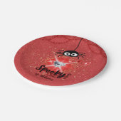 Lochkartenplatte aus Halloween-Party Pappteller (Schrägansicht)