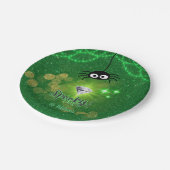 Lochkartenplatte aus Halloween-Party Pappteller (Schrägansicht)