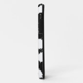 Lochmuster - Weiß auf schwarz Case-Mate iPhone Hülle (Hinten/Links)