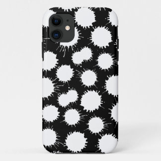 Lochmuster - Weiß auf schwarz Case-Mate iPhone Hülle