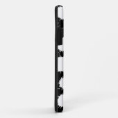 Lochmuster - Weiß auf schwarz Case-Mate iPhone Hülle (Hinten/Rechts)