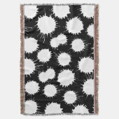 Lochmuster - Weiß auf schwarz Decke (Vorderseite Vertikal)