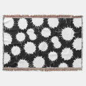 Lochmuster - Weiß auf schwarz Decke (Vorderseite)