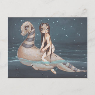 Lochness Fantasy Fantasy Gothic Art Postcard Postkarte