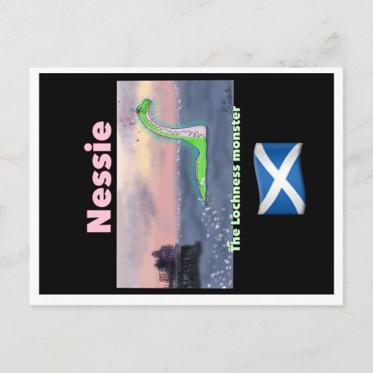 Lochness-Monster-Postcard Postkarte (Vorderseite)