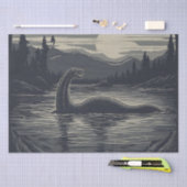 Lochness Nessie Cryptid Decoupage Seidenpapier (Handwerk)