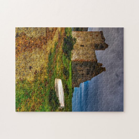 Lochranza Schloss, Insel Arran Puzzlen Puzzle (Horizontal)