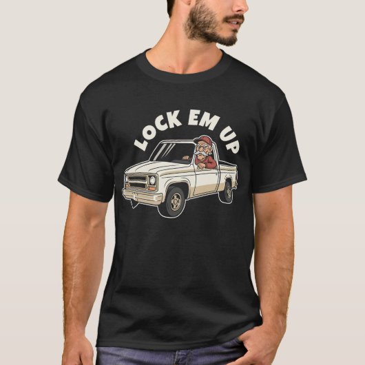 Lock Em Up Funny Private Property Meme T-Shirt (Vorderseite)