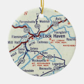 Lock Haven PA Keramik Ornament (Vorne)