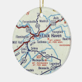 Lock Haven PA Keramik Ornament (Links)