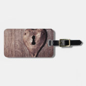 Lock Heart Gepäckanhänger (Vorderseite horizontal)