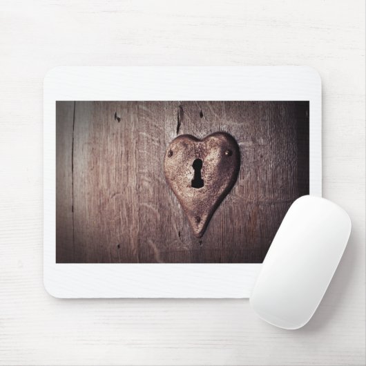 Lock Heart Mousepad (Mit Mouse)