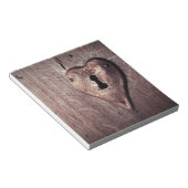 Lock Heart Notizblock (angewinkelt)