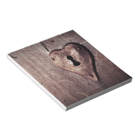 Lock Heart Notizblock (angewinkelt)