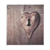 Lock Heart Notizblock (Vorderseite)