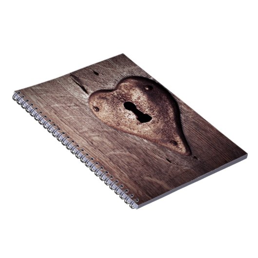 Lock Heart Notizblock (Rechte Seite)