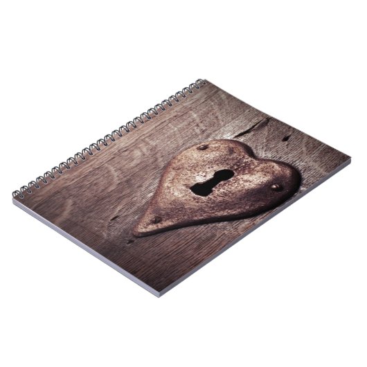 Lock Heart Notizblock (Linke Seite)