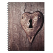 Lock Heart Notizblock (Vorderseite)
