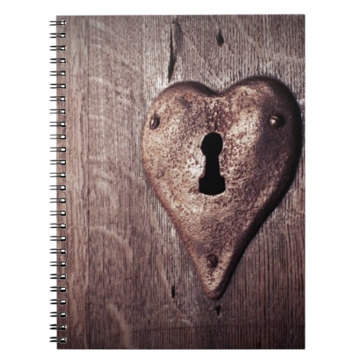 Lock Heart Notizblock (Vorderseite)